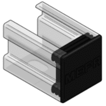 MEFA 1272016 Schutzkappe C-Profil Stex 35, für Profil 35/35 PE Schwarz  Verpackungseinheit:1ST