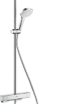 HANSGROHE 27630000 hansgrohe Croma E Showerpipe 280 1jet mit Thermostat Ecostat E, Chrom 27630XXX Verpackungseinheit:1ST