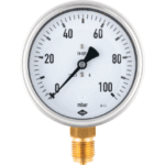 JAKO 2000053000 Kapselfedermanom.Fig 2629 100 mm Dm. 0-160 mbar Anschl.unten  Verpackungseinheit:1ST