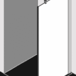 ALVA AQDUJUSWPT80R ALVA Juna Seitenwand rechts 78,5-81/200cm, Silber HGL, ESG Clean  Verpackungseinheit:1ST