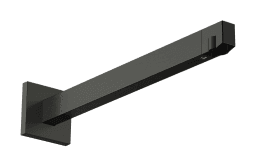 a08efb11-ec32-42ab-9ffb-060468ac8f68 HANSGROHE 24337340 hansgrohe Brausearm E 39 cm, Brushed Black Chrome 24337XXX Verpackungseinheit:1ST – Bild 1