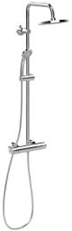 a0c75102-4f0c-419a-b208-c844c6d732b2 ALVA AQARSPDST7 ALVA Spa Duschsystem 104,7cm mit Thermostat, Chrom Verpackungseinheit:1ST – Bild 1