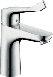 a2220f7d-5a45-436f-a56e-ea05aedc8497 HANSGROHE 31911000 hansgrohe Focus Einhebel-Waschtischmischer 100 mit extra langem Comfortgriff 12,1 cm und Zugstangen-Ablaufgarnitur, Chrom 31911XXX Verpackungseinheit:1ST – Bild 1