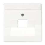 BUSCH-JAEGER 2CKA001710A3165 Zentralscheibe 1-fach für RJ45 Dosen div. Flächenprogramme, studioweiß 1803-84 Verpackungseinheit:1ST
