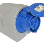 PC ELECTRIC 113-6TT CEE Wandsteckdose 16A 3pol 6h IP44,  schraublose Klemme  Verpackungseinheit:1ST