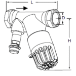 TA 52820815 THERM-ZERO 1/2" HT 35-80 FWW 52 Grad  Verpackungseinheit:1ST