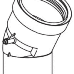 SAUNIER DUVAL 0020267690 SD Bogen 30GR DN80 PP (2 Stück) Luft/Abgasführung Brennwert  Verpackungseinheit:1ST