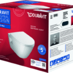 DURAVIT 45780900A1 DU Wand-WC Set 540 mm D-Neo Weiß,TS rimless,WC-Sitz m.Absenkautomatik 457809 Verpackungseinheit:1ST