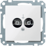 MERTEN 290419 Potentialausgleich-Steckdosen-Einsatz, p olarweiß glänzend, System M  Verpackungseinheit:1ST