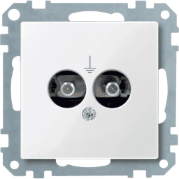 c37e339c-8184-49ae-9217-68f6b02f03c5 MERTEN 290419 Potentialausgleich-Steckdosen-Einsatz, p olarweiß glänzend, System M Verpackungseinheit:1ST – Bild 1