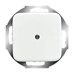 c3e0a2af-c6ec-4eb9-8f39-10aed99193bf BUSCH-JAEGER 2CKA001710A0110 Zentralscheibe für Leitungsauslass Reflex SI alpinweiß 2527-214 Verpackungseinheit:1ST – Bild 1