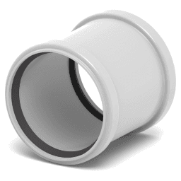 c5543397-a232-4e63-9047-b4fc3dc0c1fd REHAU 15573241001 RAUSILENTO Überschiebmuffe DN 32 Verpackungseinheit:1ST – Bild 1