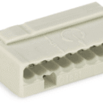 WAGO 243-308 MICRO Verbindungsklemme 8-polig max. 0,8 mm², hellgrau  Verpackungseinheit:50ST