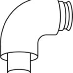 SAUNIER DUVAL 0020257009 SD Bogen 87GR DN60/100 PP Luft/Abgasführung Brennwert  Verpackungseinheit:1ST