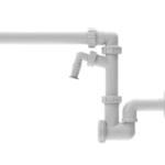 HUTTERER & LECHNER HL137N-WM/30 HL137N-WM/30 - Waschtisch-Raumsparsiphon DN32x5/4" mit Waschgeräteanschluss  Verpackungseinheit:1ST