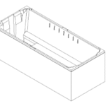 ALVA WTPBW170.75S Prisma Wannenträger für Poseidon Badewanne 170x75, 17.154.098  Verpackungseinheit:1ST