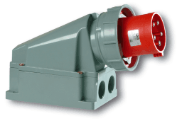 d7b27f30-de8b-48e0-899d-5fd969848fb2 PC ELECTRIC 535-6 CEE Wandgerätestecker 63A 5p 6h IP66/67 Verpackungseinheit:1ST – Bild 1