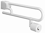 ALVA AQBFVAKGRH74W ALVA Varia Klappgriff 74cm mit Toilettenpapierhalter, bis 100kg, Weiß  Verpackungseinheit:1ST