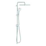 GROHE 26 977 001 GROHE Duschsystem Tempesta 250 Cube 26977_1, mit Umstellung, Kopfbrause Tempesta 250 Cube, weiße Rückseite, 2 Strahlarten: Rain/SmartRain, maximaler Durchfluss (bei 3 bar): 7,9 l/min, Handbrause Tempesta Cube 110, 3 Strahlarten: Rain/Jet/Massage, chrom 26977_1 Verpackungseinheit:1ST