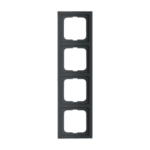 BUSCH-JAEGER 2CKA001754A4422 Rahmen 4-fach Future Linear schwarz matt 1724-885K Verpackungseinheit:1ST