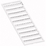 WAGO 793-5566 WMB-Beschriftungskarte weiß waagrecht bedruckt 1 ... 50 (2x) aufrastbar weiß  Verpackungseinheit:5ST