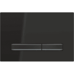 GEBERIT 115.671.DW.2 GE Betaetigungspl. Sigma50 2-Mengen schwarzchrom schwarz, square  Verpackungseinheit:1ST