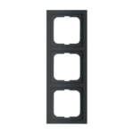 BUSCH-JAEGER 2CKA001754A4421 Rahmen 3-fach Future Linear schwarz matt 1723-885K Verpackungseinheit:1ST