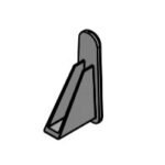 BSA90107-- Endplatte grau für 1-polig Verschienungen<br><u>Verkaufseinheit: 1Stk</u>