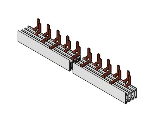 BSA90172-- Verschienung 4-p, NL1NL2NL3, LS N+1/1TE, 10mm², 1m, Amparo<br><u>Verkaufseinheit: 1Stk</u>