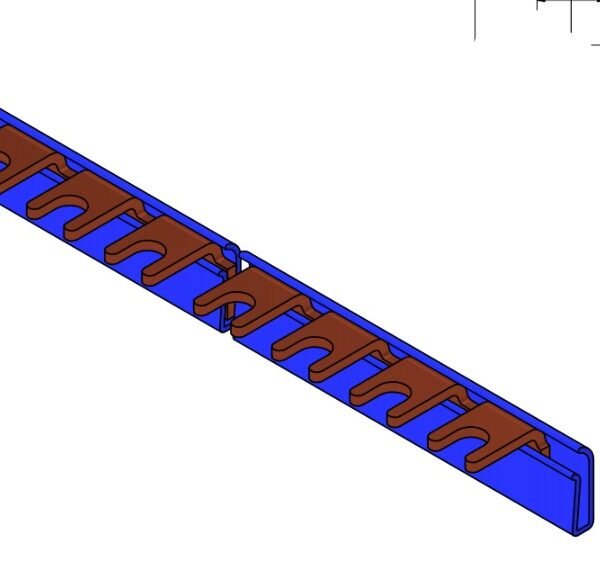 BSB90142-- Gabelverschienung 1-polig, 20mm², 1m<br><u>Verkaufseinheit: 1Stk</u>