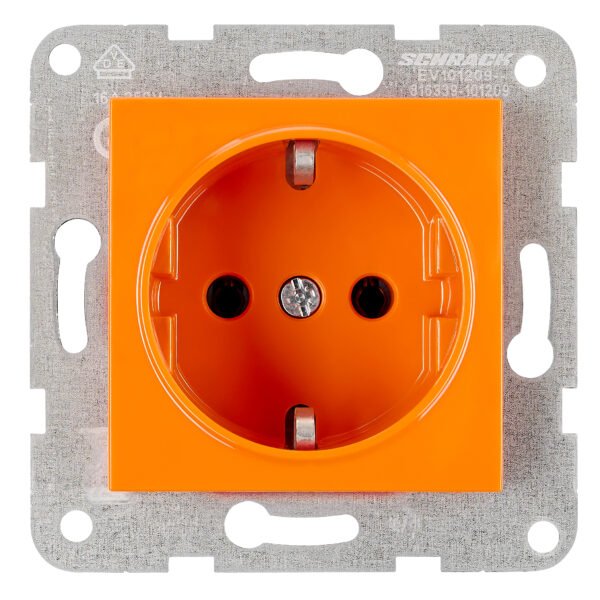 EV101209-- Steckdose, Steckklemmen, orange<br><u>Verkaufseinheit: 1Stk</u>