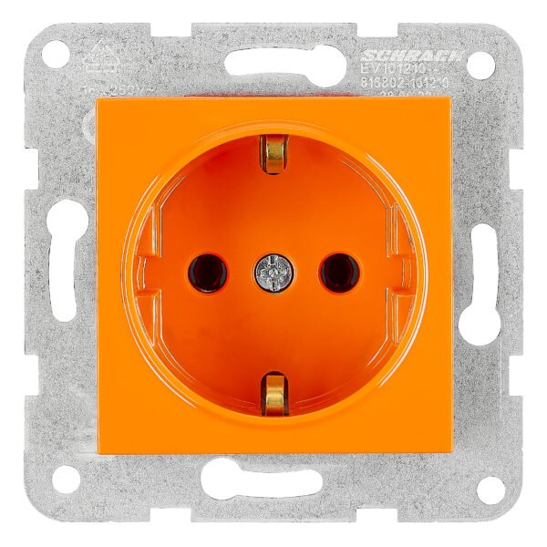 EV101210-- Steckdose, Schraubklemmen, orange<br><u>Verkaufseinheit: 1Stk</u>