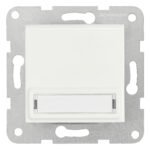 EV101220-- Steckdose, Klappdeckel, Beschriftungsschild, Steckklemmen, w<br><u>Verkaufseinheit: 1Stk</u>