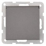 EV111254-- Steckdose mit Erdungsstift, Schraubklemmen, Klappdeckel,Anth<br><u>Verkaufseinheit: 1Stk</u>