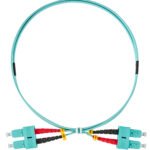 HLP23CC00F LWL Patchkabel Duplex SC/UPC - SC/UPC, 50/125µm OM3,  0,5m<br><u>Verkaufseinheit: 1Stk</u>