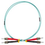 HLP23TT01F LWL Patchkabel Duplex ST/UPC - ST/UPC, 50/125µm OM3,  1,0m<br><u>Verkaufseinheit: 1Stk</u>