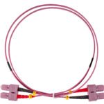 HLP24CC00F LWL Patchkabel Duplex SC/UPC - SC/UPC, 50/125µm OM4,  0,5m<br><u>Verkaufseinheit: 1Stk</u>