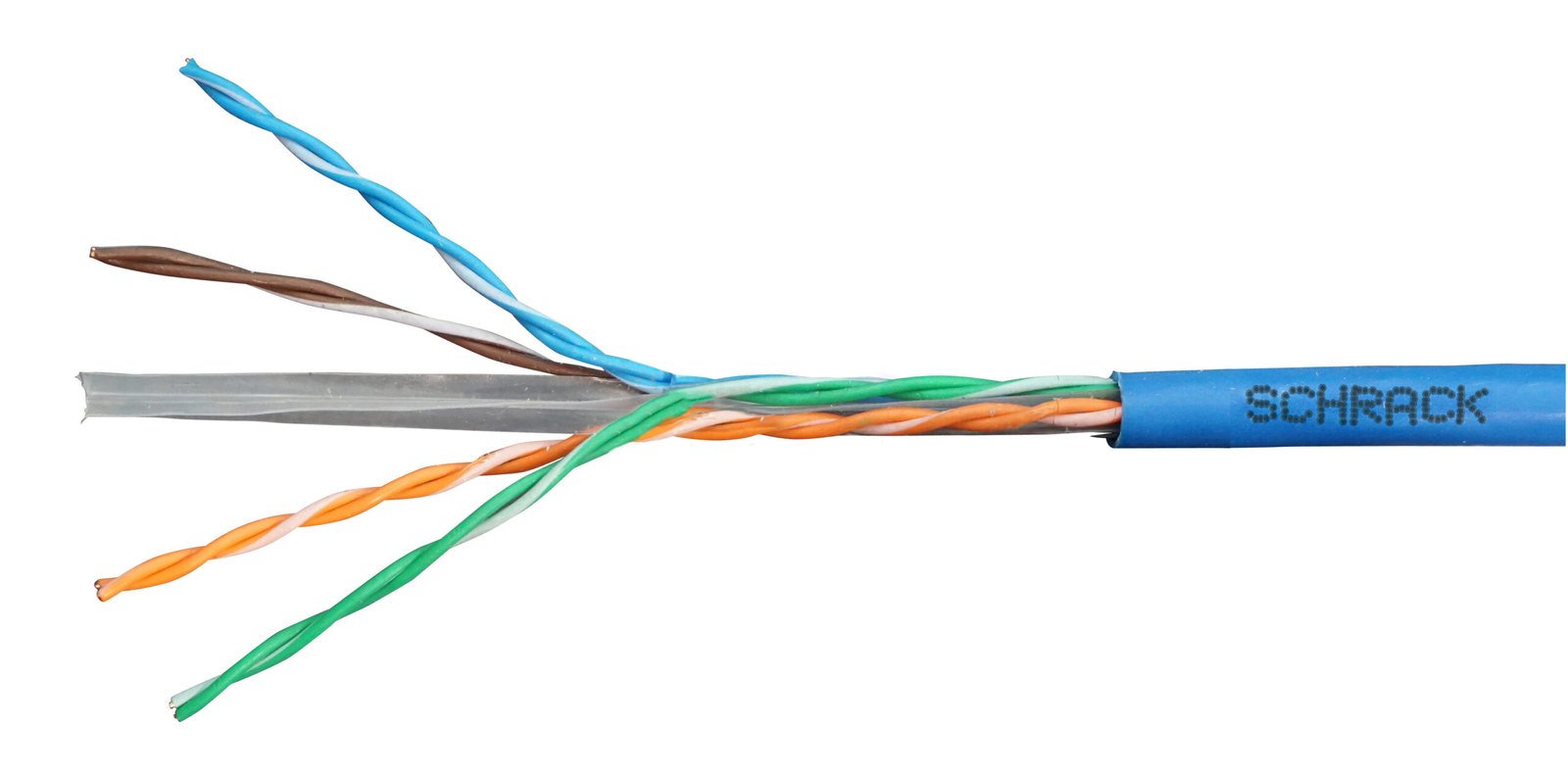 f_hseku423h5 HSEKU423H5 U/UTP Kabel Cat.6, 4x2xAWG24/1, 300MHz, LS0H, Eca, blau<br><u>Verkaufseinheit: 500m</u> – Bild 1