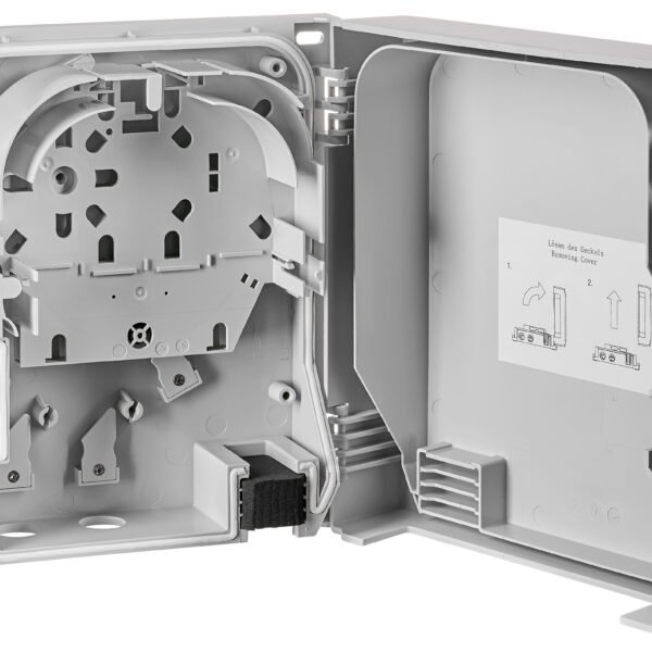 HSELS2400W FTTx Outdoor Spleißbox AP leer für 24-Fasern,B200xH235xT67mm<br><u>Verkaufseinheit: 1Stk</u>