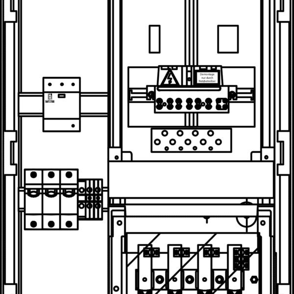 IGFZ1042-- Zählerverteiler Freiluft F/1 K NV (20TE) ÜA(3)B/C<br><u>Verkaufseinheit: 1Stk</u>