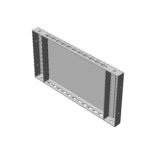 IL090240-- Sockel Seitenteile 400mm, H=200mm, mit Schrauben, 1Paar<br><u>Verkaufseinheit: 1Stk</u>
