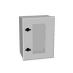 IM008943-- MINIPOL mit Sichtfenster + Drehriegel, H=400 B=300 T=200mm<br><u>Verkaufseinheit: 1Stk</u>