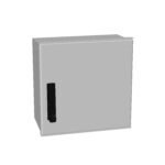 IM088844-- MINIPOL Wandschrank mit Schwenkhebel, H=400 B=400 T=200mm<br><u>Verkaufseinheit: 1Stk</u>