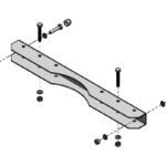 IMFP0300-- MINIPOL Mastbefestigung für Schrank B=300mm<br><u>Verkaufseinheit: 1Stk</u>