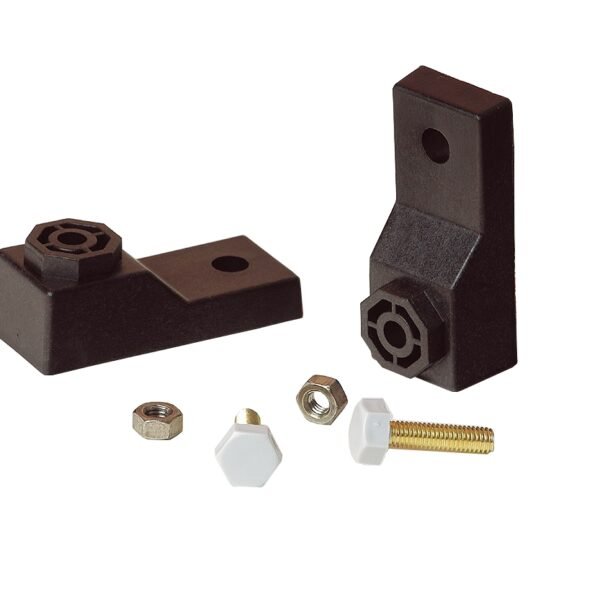 IMPOF000-- MINIPOL Wandbefestigungslaschen mit Befestigungsmaterial<br><u>Verkaufseinheit: 1VE</u>