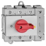 INSR241A-- Not-Aus Hauptschalter 4-polig, Reiheneinbau, 100A<br><u>Verkaufseinheit: 1Stk</u>