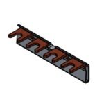 IS010007-B Verschienungsbügel 4-fach mit Isolation<br><u>Verkaufseinheit: 1Stk</u>