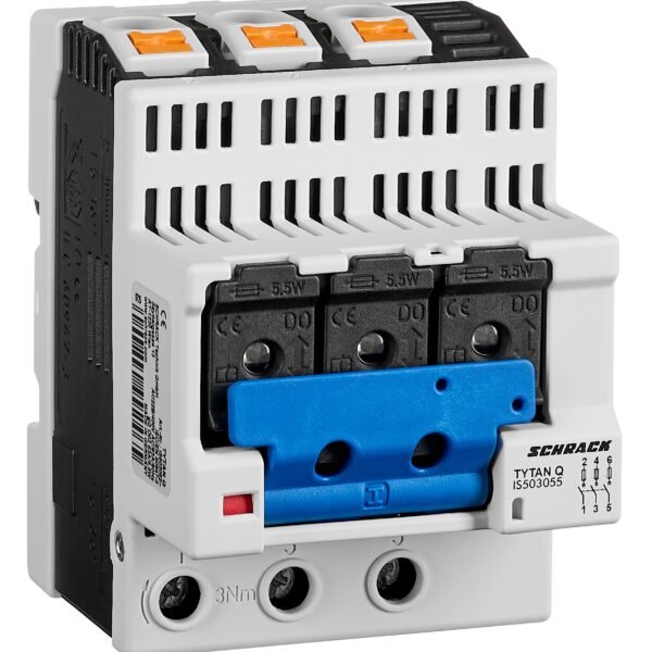 IS503055-- TYTAN Q Lasttrennschalter D02, 3-polig, 25A fix<br><u>Verkaufseinheit: 1Stk</u>