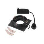 LI1007378- NEW TRIA 75, quadratisch, max. 10W GU10, schwarz<br><u>Verkaufseinheit: 1Stk</u>