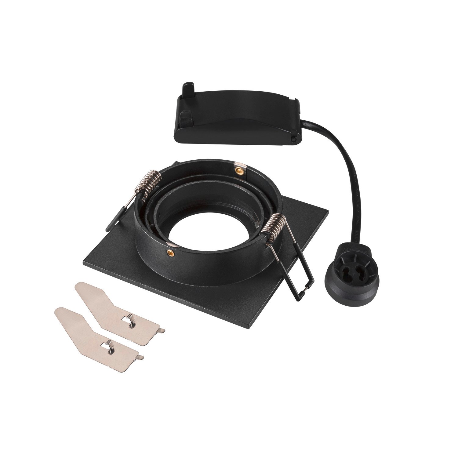 f_li1007378- LI1007378- NEW TRIA 75, quadratisch, max. 10W GU10, schwarz<br><u>Verkaufseinheit: 1Stk</u> – Bild 1